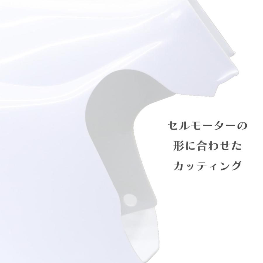 カブラ レッグ スーパーカブ カバー スーパーカブ レッグシールド レッグカバー ホワイト 角ライト