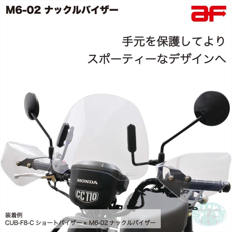 旭風防 ナックルバイザー ナックルガード M6-02 クリア ホンダ