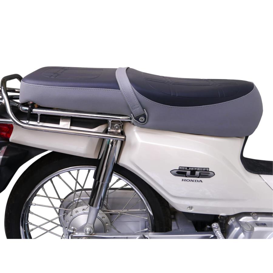 スーパーカブ　ja44 シート　グレー×アイボリー ホンダ スーパーカブ JA76 JA79 JA59 JA60 JA44 AA09 JA10 AA04 JA45
