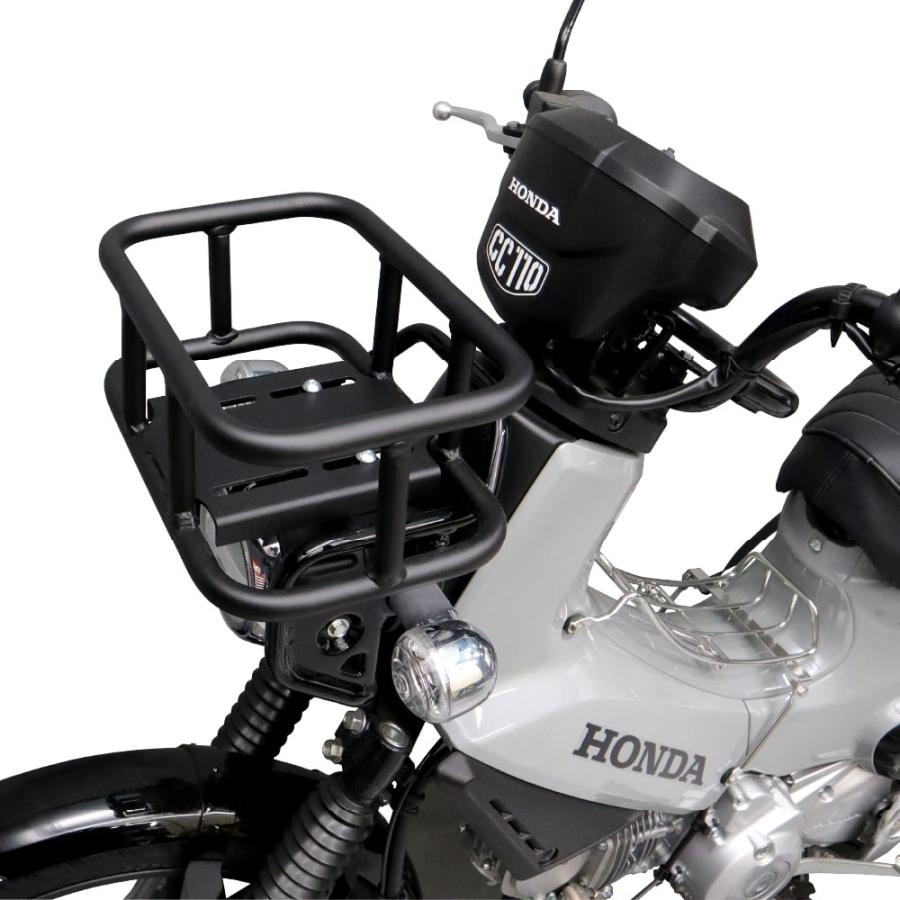 クロスカブ用 フロントバスケット 前カゴ ブラック JA45 JA60 荷物