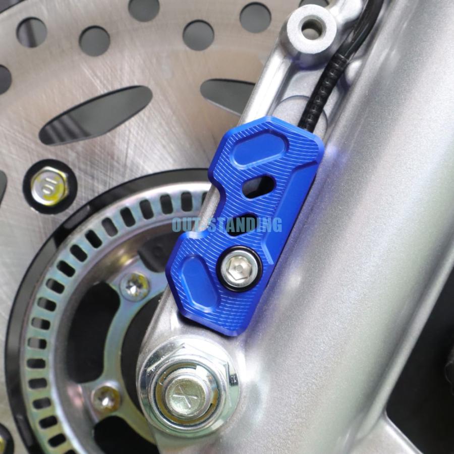 クロスカブ JA60専用 ABSセンサーガード アルミ製 ブルー 青 外装