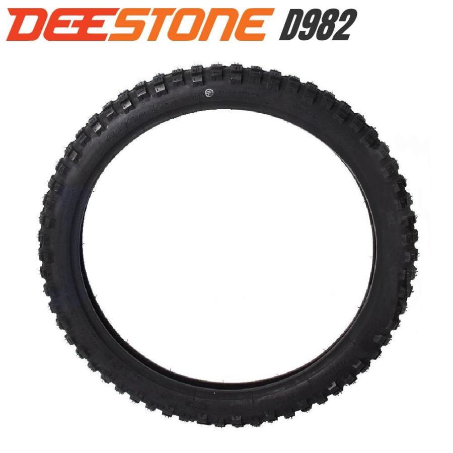 DEESTONE(ディーストーン)二輪用 ブロックタイヤ D982 2.50-17 4PR チューブタイプ（TT）前後兼用　スーパーカブ｜outstanding｜02