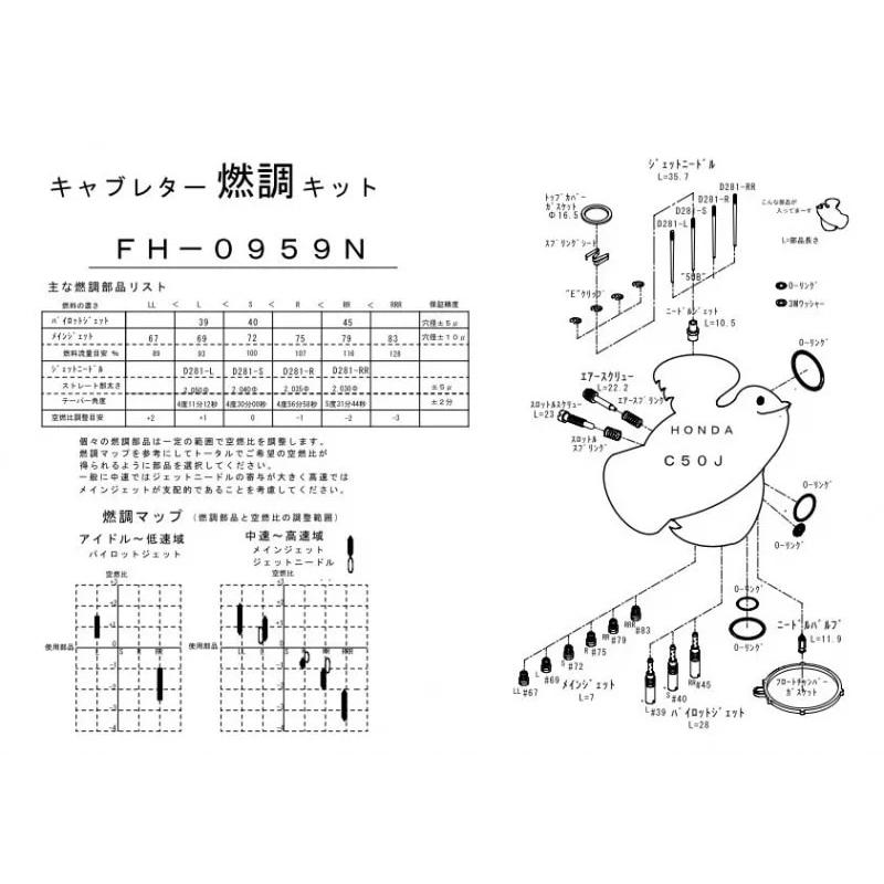 スーパーカブ 【キースター】燃調キット スーパーカブC50 C50 -J-用