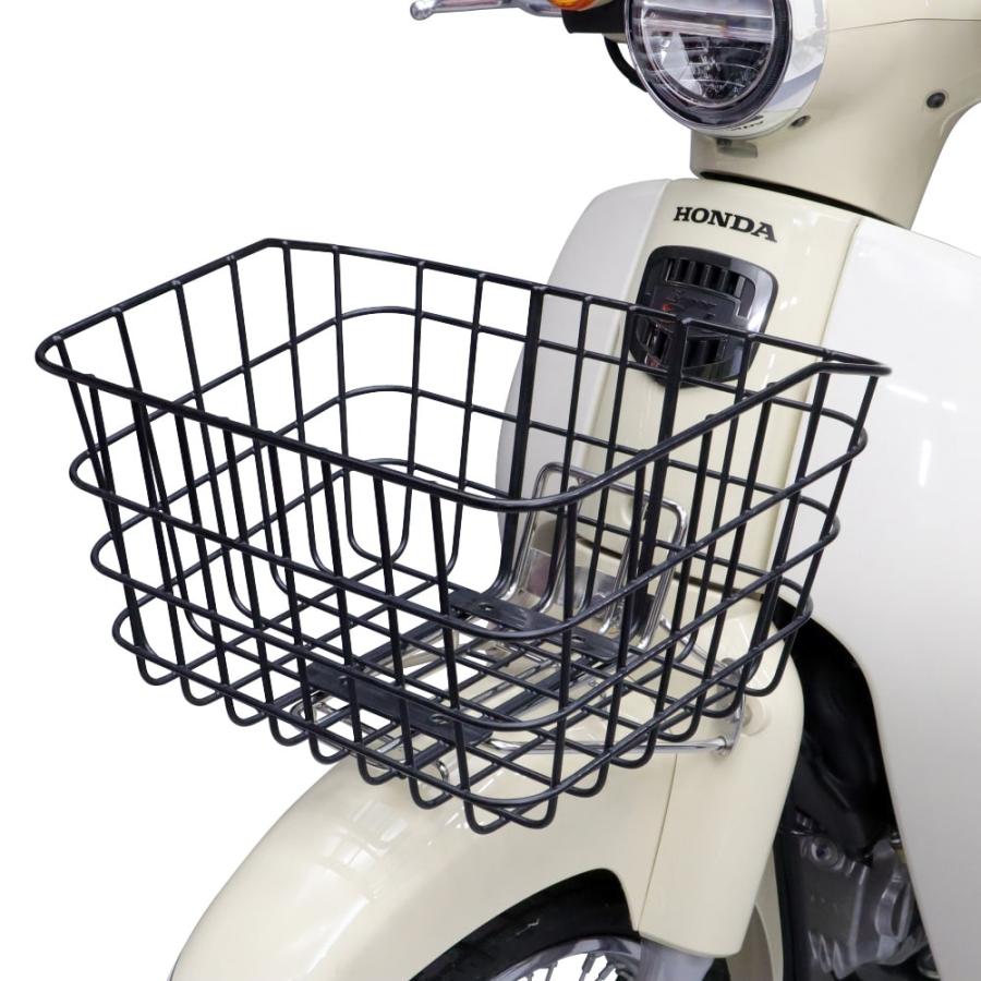 日本製】フロントバスケット 前カゴ Sサイズ ブラック スーパーカブ
