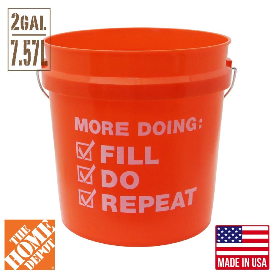THE HOME DEPOT バケツ 2ガロン ホームデポ 約7.57リットル
