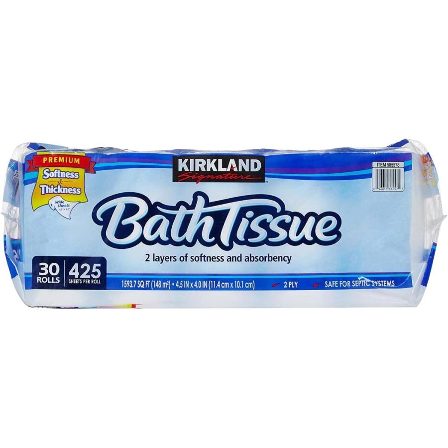 KIRKLAND バスティッシュ（トイレットペーパー） 2枚重ね 30ロール×2 Amazon.co.jp: コストコ トイレットペーパー バスティッシュ ダブル(2