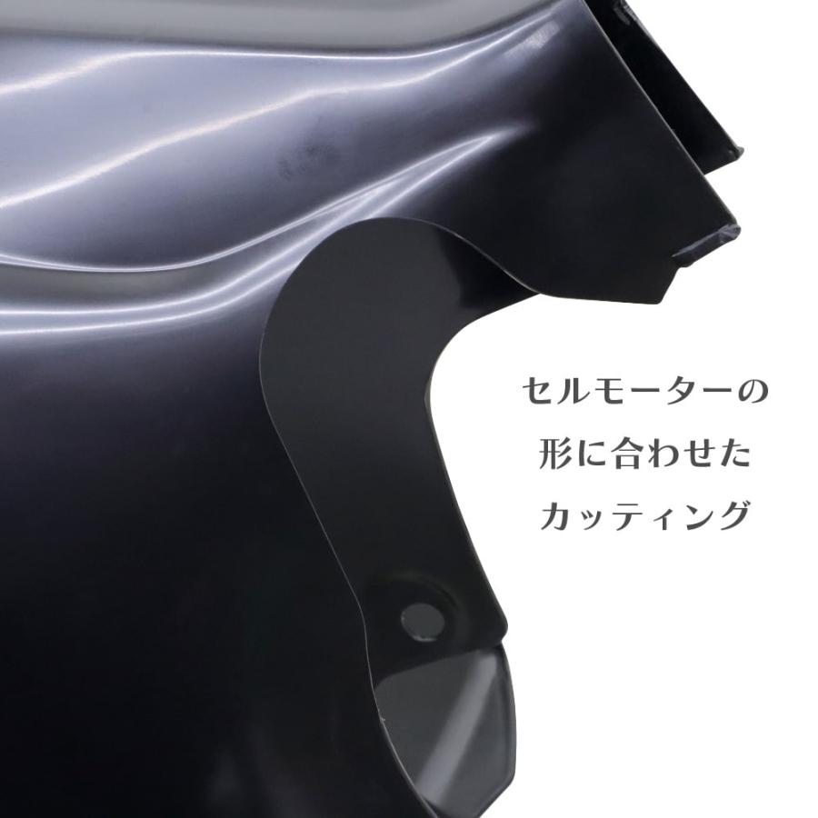 スーパーカブ レッグシールド レッグカバー ブラック 角ライト