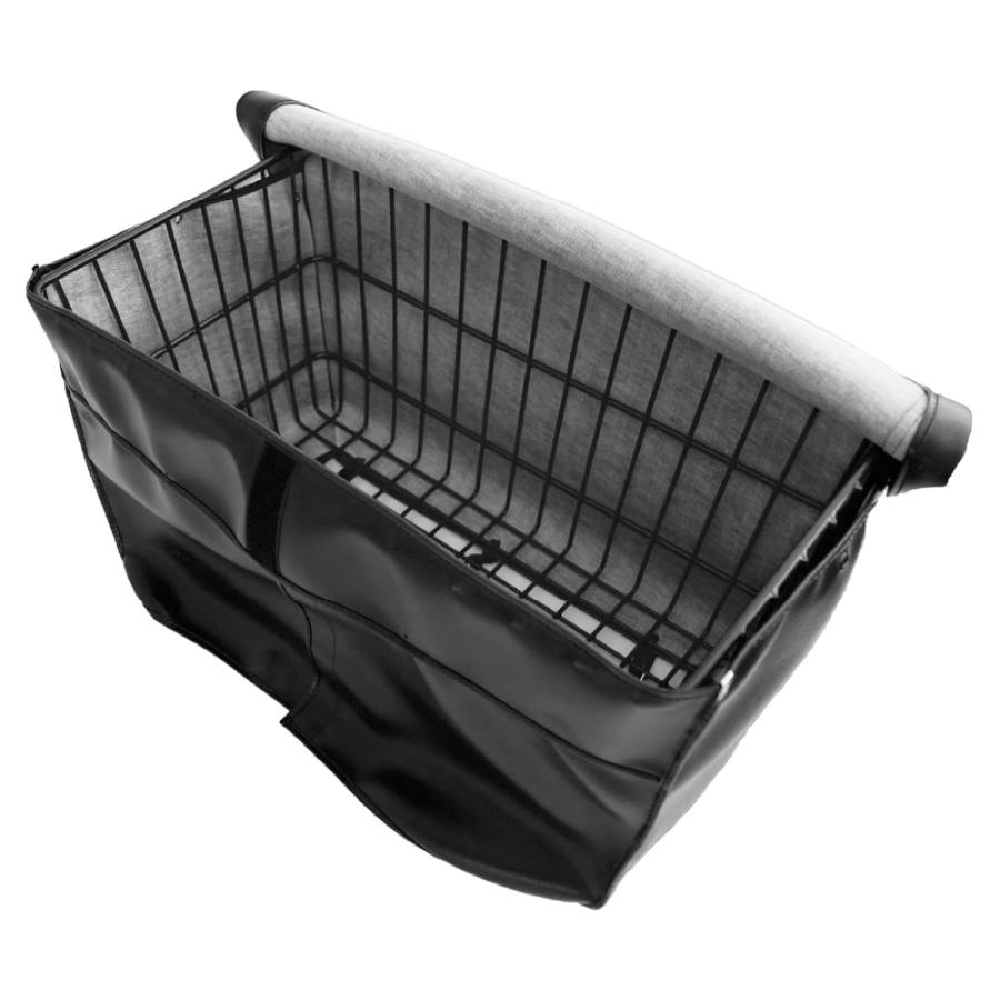 サナダ 真田嘉商店 プロ用カゴカバー ブラック バイク用 新聞カバー