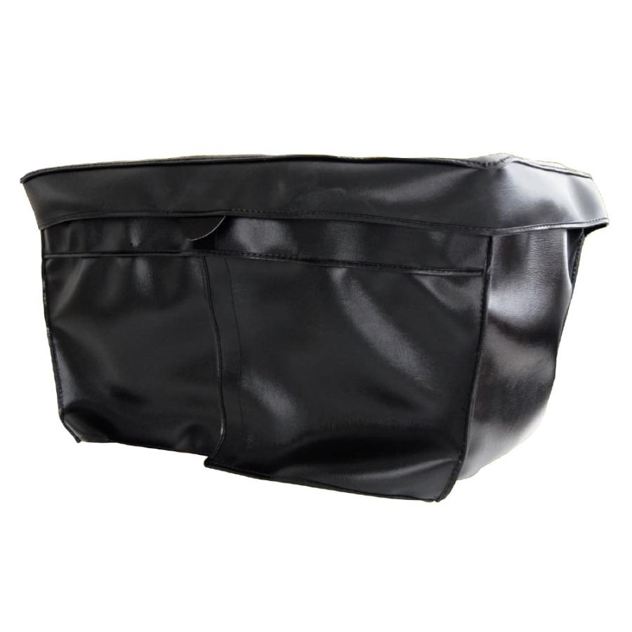 サナダ 真田嘉商店 プロ用カゴカバー ブラック バイク用 新聞カバー