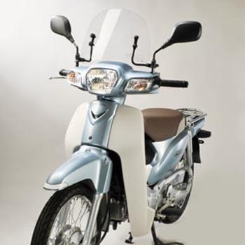 バイク用品【ジャンク品】HONDA ウインドシールド クリア 風防 カブ 旭風防 ホンダ スーパーカブ ウインドシールド クリア SPC-08 AA04