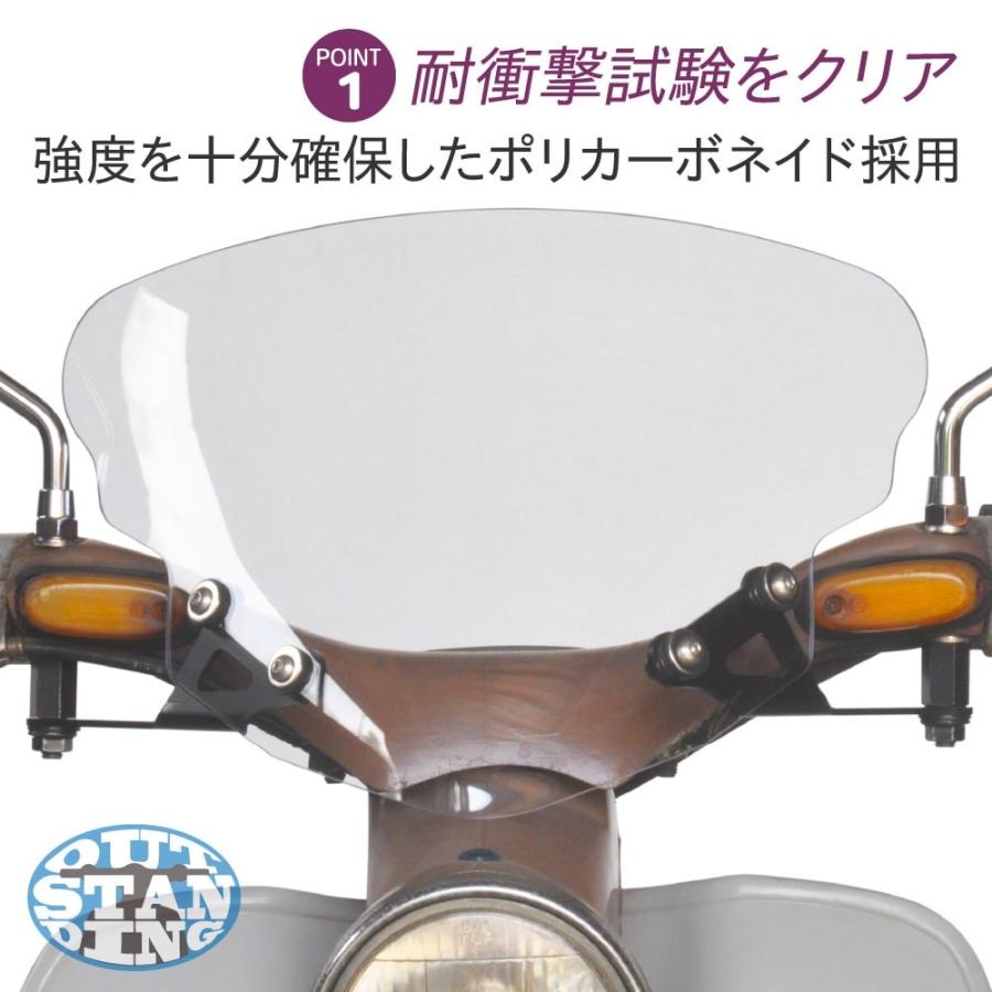 ホンダ スーパーカブ C100用 アウトスタンディング ショートバイザー