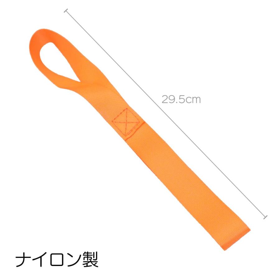 タイダウンストラップ 5本セット 2.5cm×295mm オレンジ ソフトループ