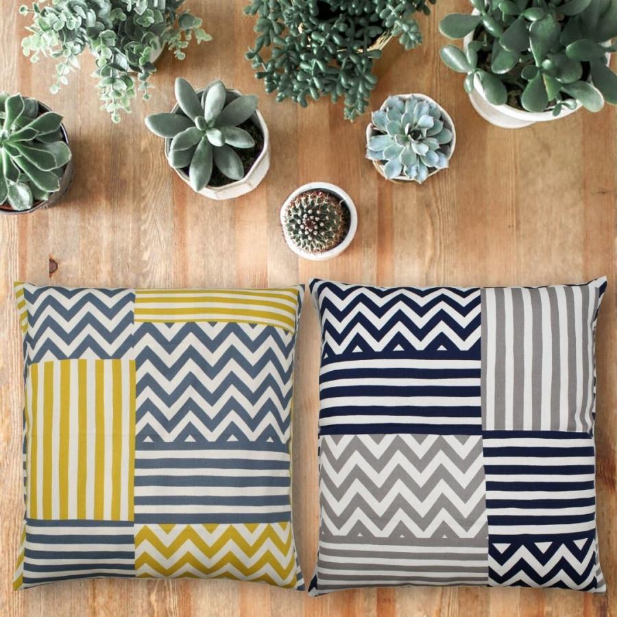 金鵄（きんし） 座布団カバー 北欧 55×59 クッションカバー 銘仙判