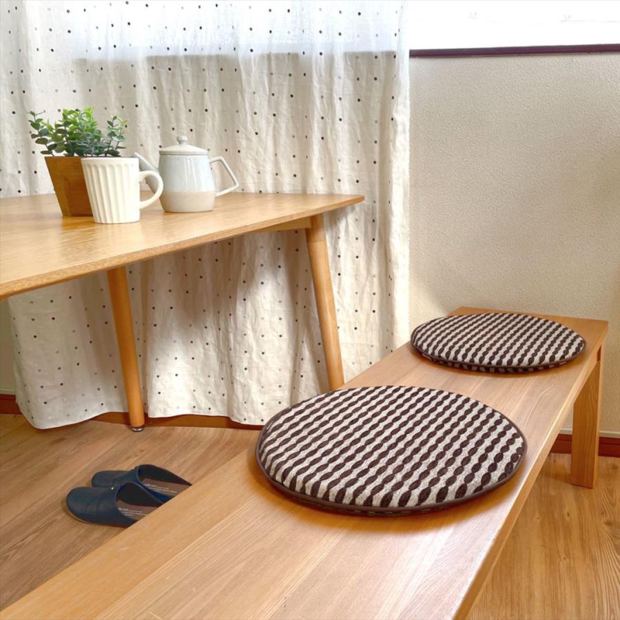 金鵄（きんし） 椅子用クッション チェアパッド 丸型 シート おしゃれ