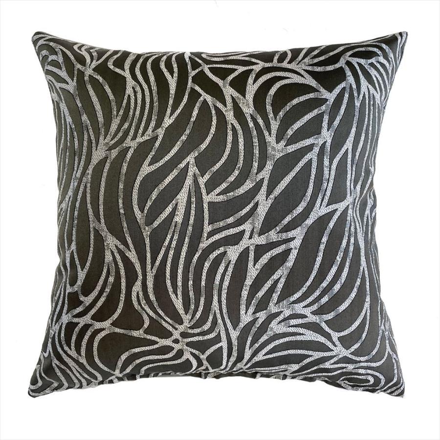 金鵄（きんし） クッションカバー 45×45 おしゃれ 北欧調 高級感 光沢