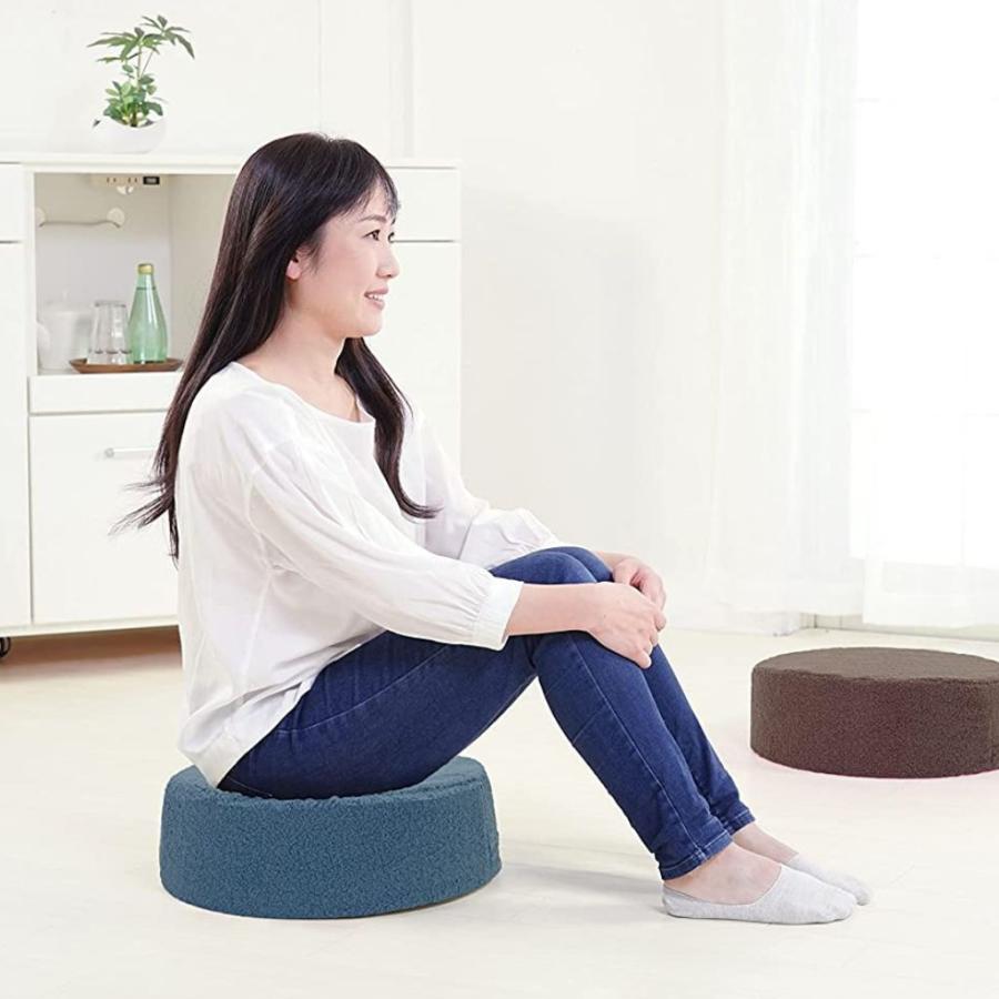 フロアクッションカバー スツールカバー 丸 円型 丸椅子 洗える