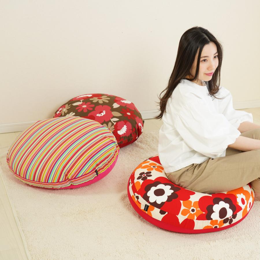 Out Style（アウトスタイル） ビーズ クッションカバー 北欧 丸