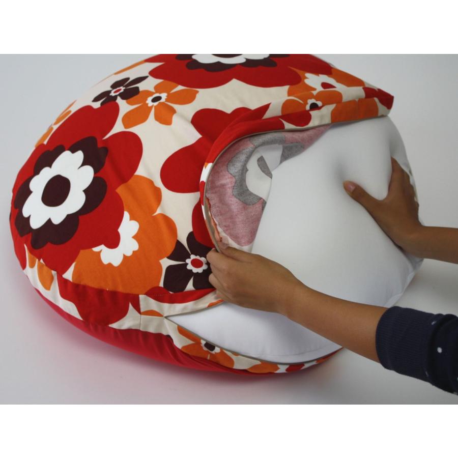 Out Style（アウトスタイル） ビーズ クッションカバー 北欧 丸