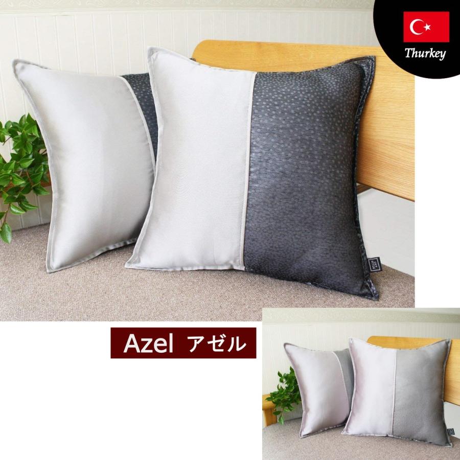 クッションカバー インポート 45x45 トルコ製 アゼル レース メタリック シルバー ミッドセンチュリー アウトスタイル Pro 通販 Yahoo ショッピング