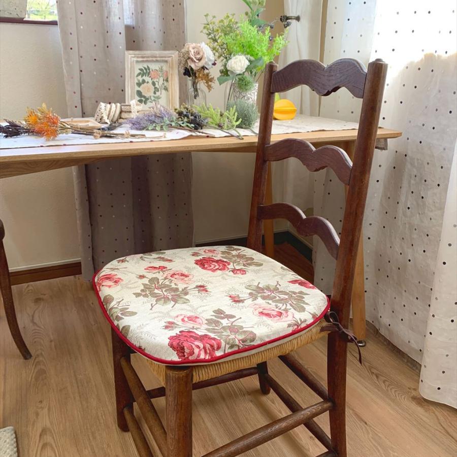 低反発ダイニングシート 馬蹄型 45x43 Cm インポート 輸入生地 フランス製 マチルダ 中身セット 大花 おしゃれ かわいい ナチュラル 麻プリント アウトスタイル 5vvguibsrv 家具 インテリア Pci Edu Pe