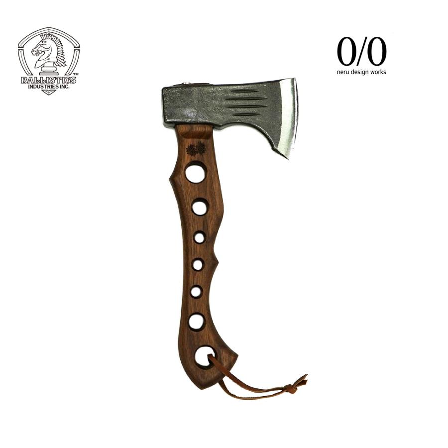 SALE!30%OFF! バリスティクス ドリルハンドアックス ウォルナット 刃渡り7.5cm Ballistics DRILLED HAND AXE2 BAA-2215 アウトドア キャンプ 斧 収納ケース付き | BALLISTICS | 01