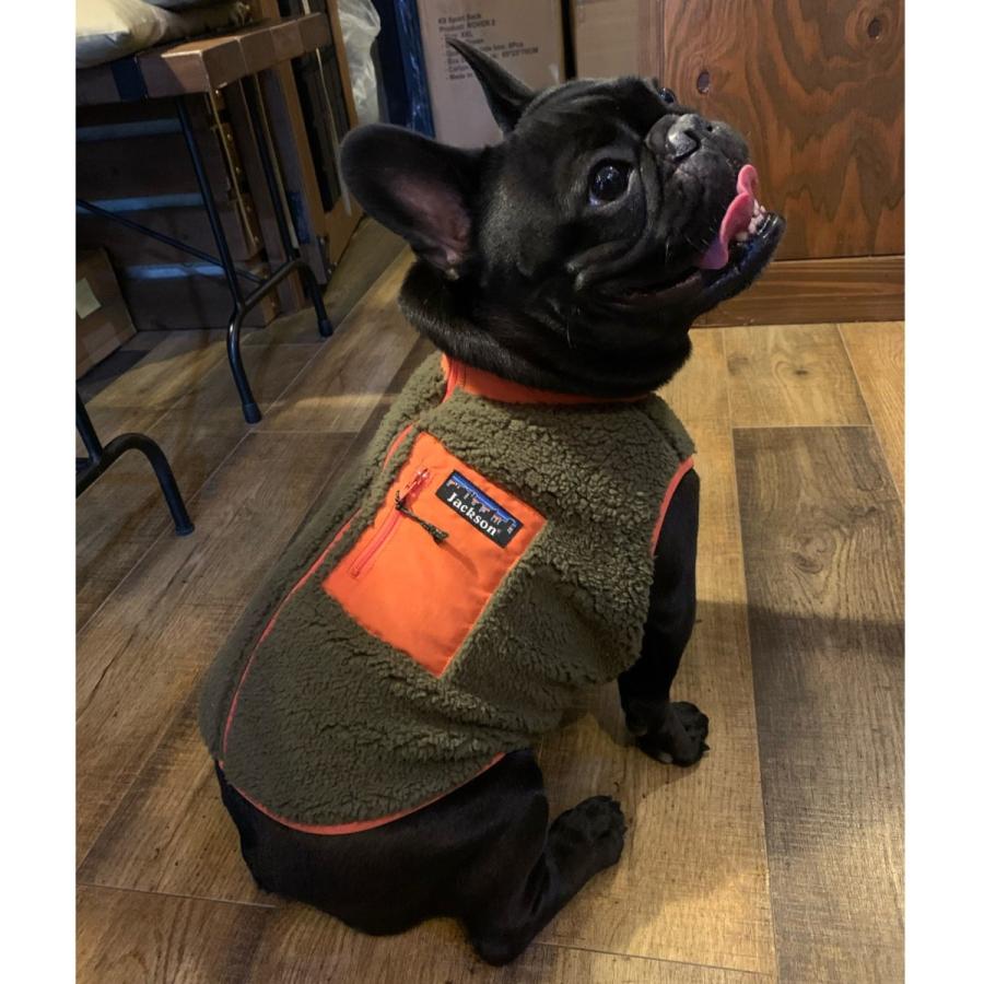 ジャクソンマティスペット ボアベスト JACKSON MATISSE PETS BOA VEST / フレブル専用 犬服 古着風 日本製 |  | 12