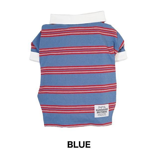 マンダリンブラザーズ ラガーシャツ XLサイズ〜3Lサイズ MANDARINE BROTHERS　RUGGER SHIRT / 犬服 ドッグウェア ボーダーシャツ 中型犬 | MANDARINE BROTHERS | 02