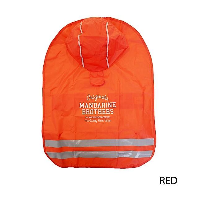 マンダリンブラザーズ レインポンチョ  S,Mサイズ MANDARINE BROTHERS RAIN PONCHO / レインコート 犬用 小型犬 | MANDARINE BROTHERS | 01