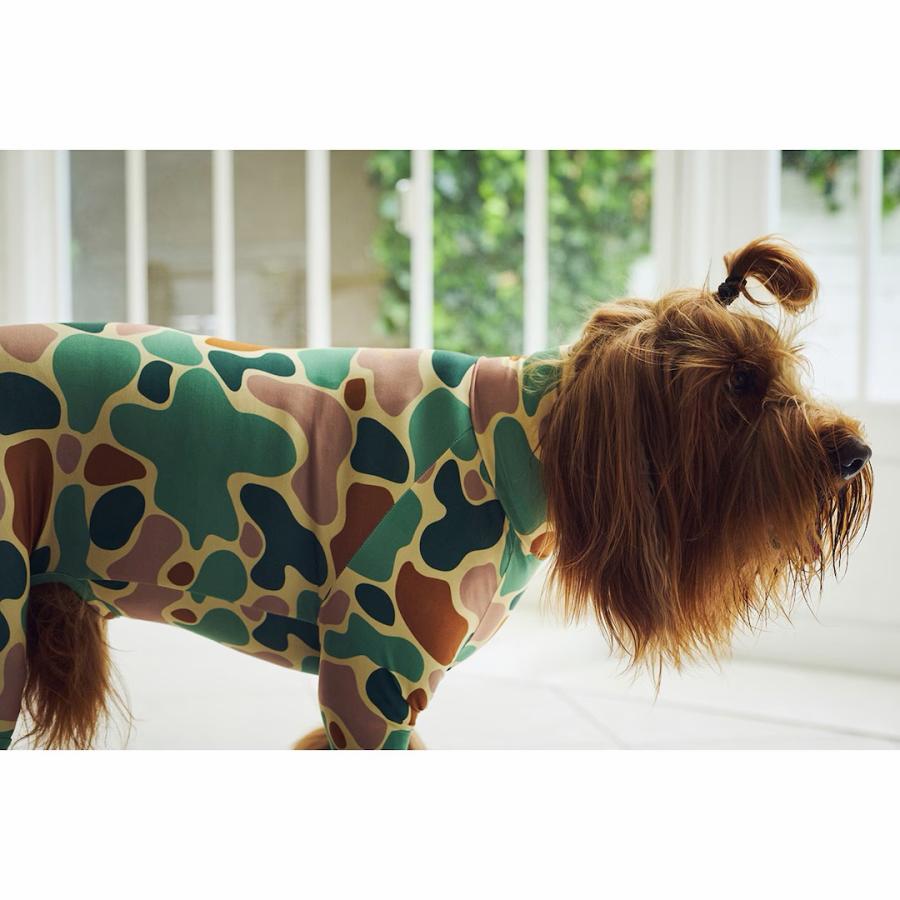 マンダリンブラザーズ スキンタイトマルチプリント XLサイズ/XLBサイズ/XXLサイズ SKIN TIGHT SUIT MULTI PRINT  犬服 レオパード　ヒョウ柄 | MANDARINE BROTHERS | 15
