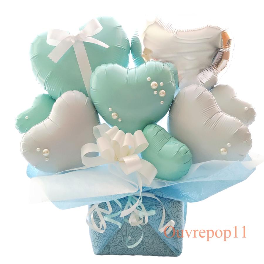 バルーンギフト ティファニーブルー 誕生日 発表会 結婚式 バルーン