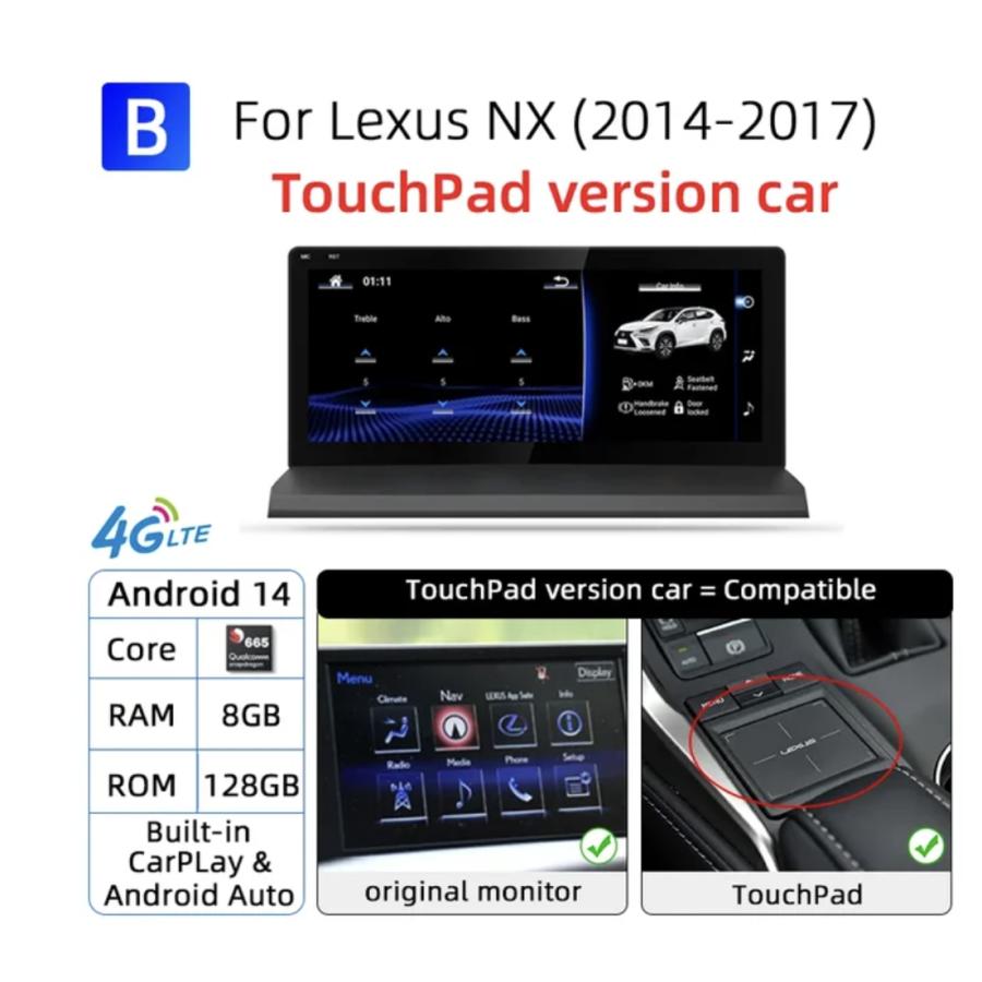 レクサス NX 10.25インチ アンドロイドナビ 10系 2014〜2017 レクサス NX 10.25インチ アンドロイドナビ 10系 2014〜2017