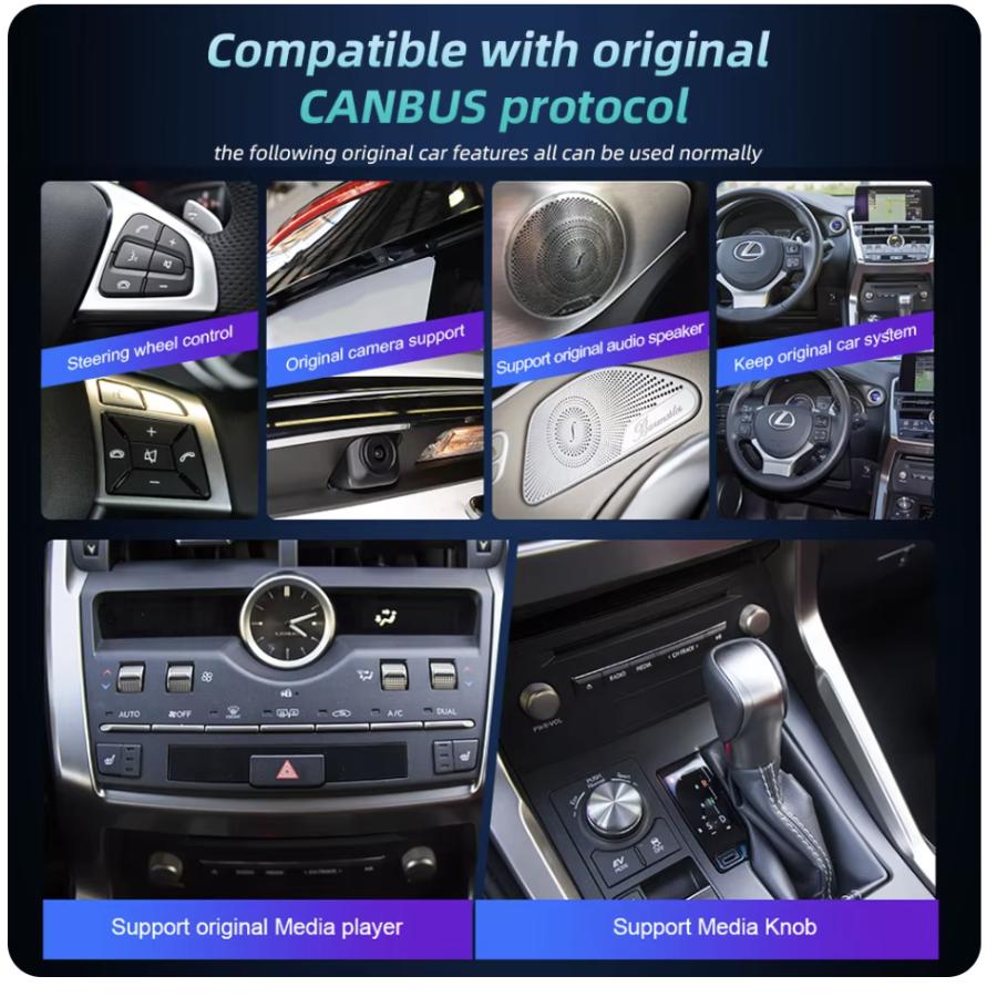 Lexus NX (2014-2017) ナビゲーションモニター Lexus NX Screen Upgrade with 10.25