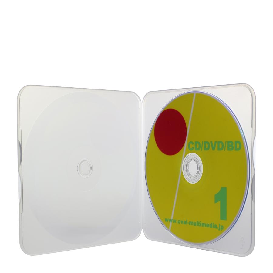 極薄CDケース 約4mm厚 CD1枚収納メールケース クリア1個 cd/dvd