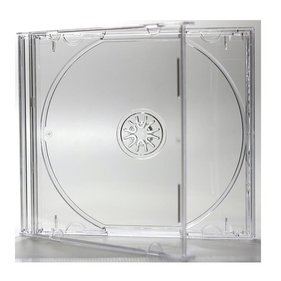 CDケース 標準サイズ10mm厚1枚収納ジュエルケースクリア ケースクリア・クリアトレイ 3個 標準透明ケース｜ovalmultimedia｜02
