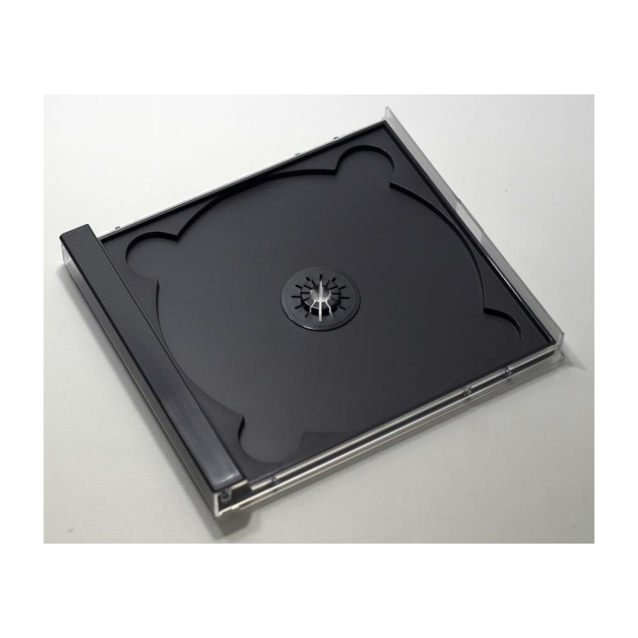 日本製CDケース 17mm厚2枚収納DUOケース ブラック 3個 CD DVD