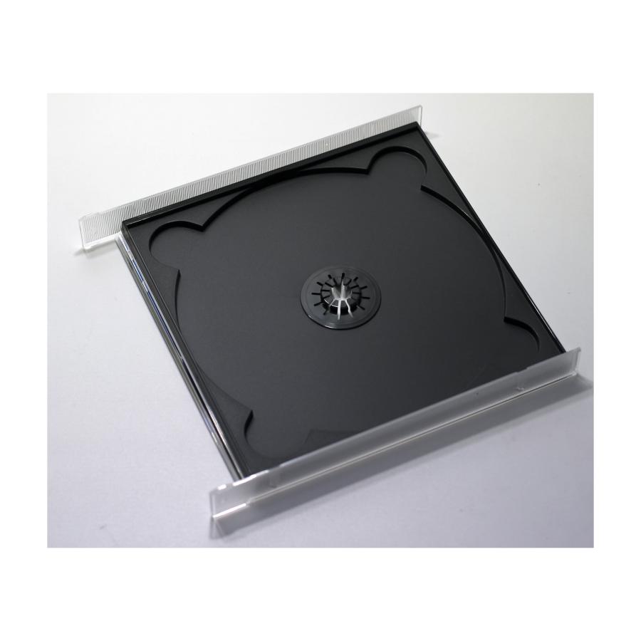 日本製CDケース 17mm厚2枚収納DUOケース ブラック 3個 CD DVD