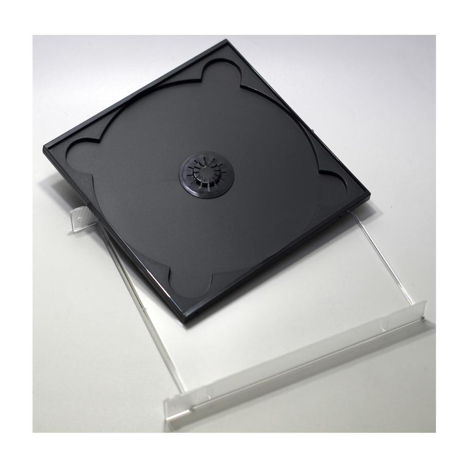 日本製CDケース 17mm厚2枚収納DUOケース ブラック 3個 CD DVD