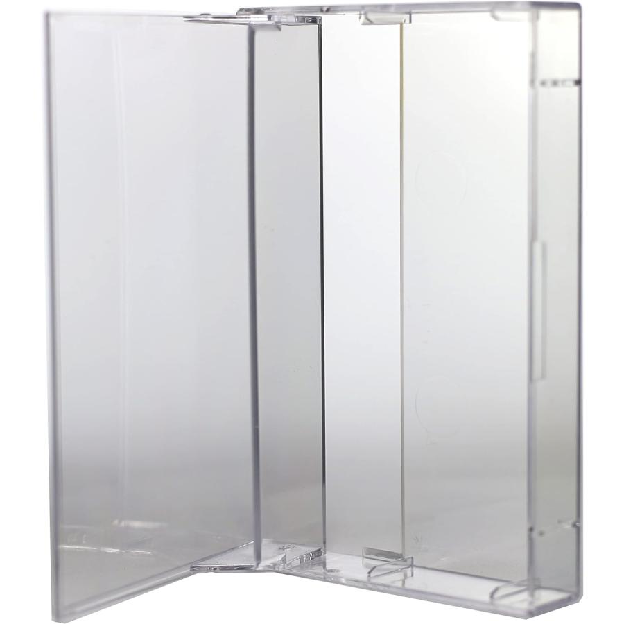 カセットテープケース 標準サイズ 羽無し カード入れにも便利な高透明ケース 1個　オーディオテープ以外にも小物入れとしても | 