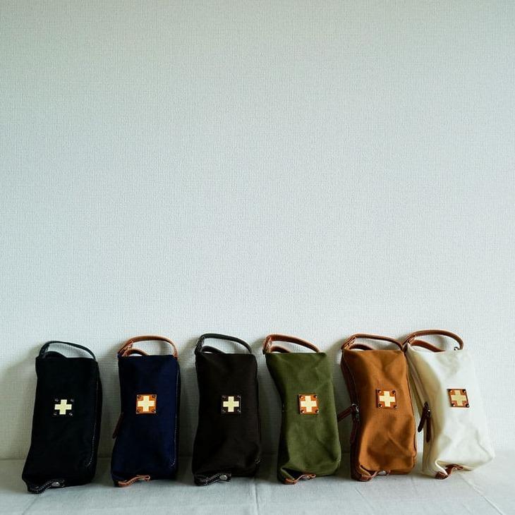 木の庄帆布 帆布 CANVAS BOX POUCH ボックスポーチ 2023モデル 木の庄帆布 帆布 CANVAS BOX POUCH ボックスポーチ 2023モデル