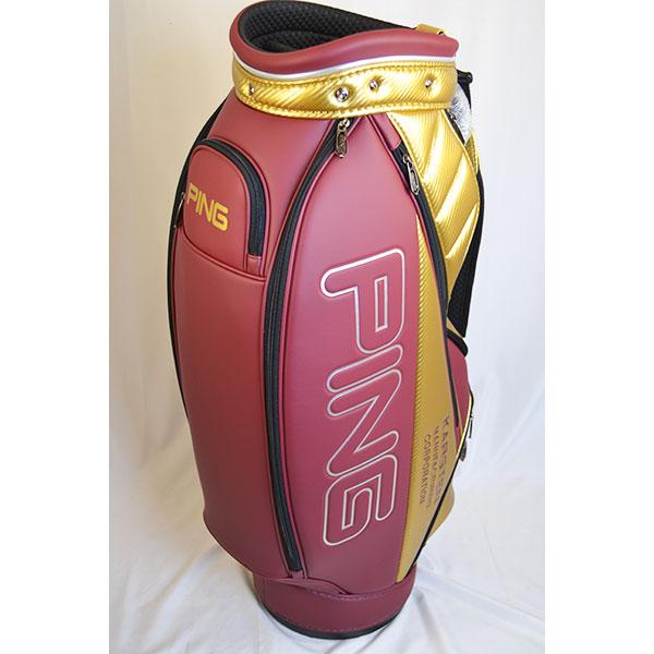 【展示品数量限定】PING ピン CB-U2303 GOLD/MAROON PU SPORTS 36915 PUスポーツ キャディバッグ　定価45000｜ovdgolfshop｜02