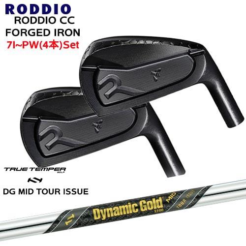 RODDIO（ロッディオ）CC FORGED IRON DLC加工　♯4 単品 RODDIO CC FORGED IRON(DLCオプション ブラック) アイアン4本セット(7I