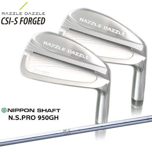 ラズルダズル S FORGED 4番 アイアン DG 黒 ブラック ノーメッキ RAZZLE DAZZLE(ラズルダズル)/CSI-S FORGED アイアン/4本セット(7I〜PW