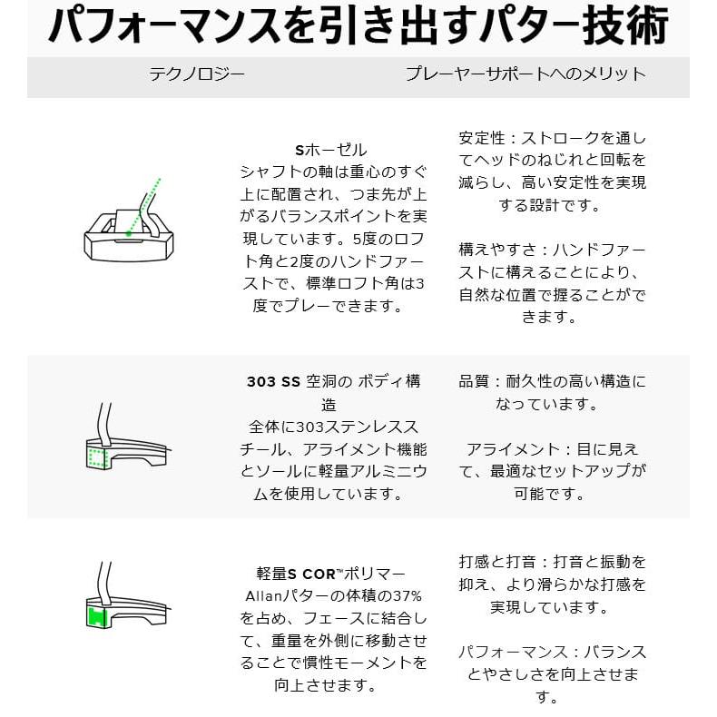 PXG ALLAN パター M16 Putter Shaft Black マレット型 右用/左用 PXG ALLAN パター M16 Putter Shaft Black マレット型 右用/左用