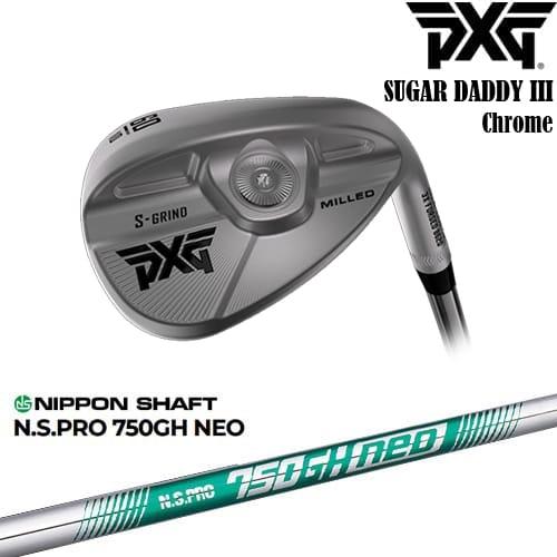 PXG 0311 SUGAR DADDY3 ミルド ウェッジ Chrome(シルバー)[WD