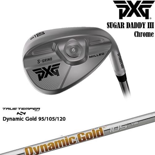 PXG 0311 SUGAR DADDY3 ミルド ウェッジ Chrome(シルバー)[WD