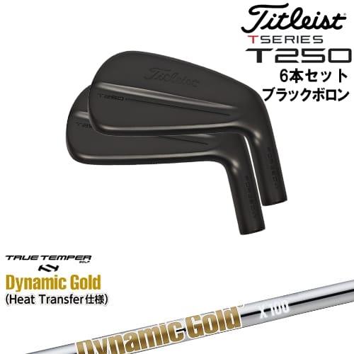 T-Series タイトリスト T250 アイアン6本set(5I-PW) ブラックボロン[5P 