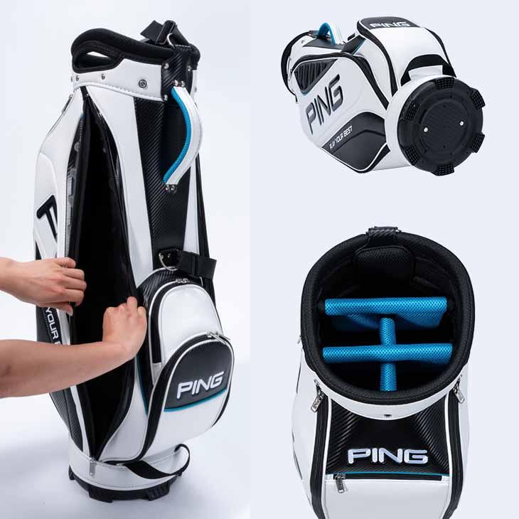 PING（ピン） キャディバッグ CB-U2505 XLT 38653 9型 口枠5分割 二つ