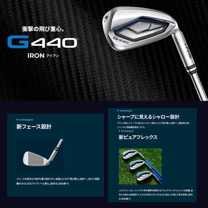 PING G440 アイアンセット 6-9 W PING G440 アイアンセット 6-9 W Ping 2025 G440 Iron Set 8 Pc