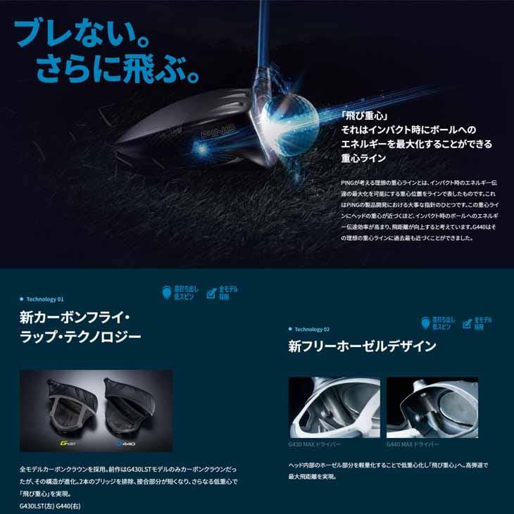 PING 【在庫品即納】ピン G440 ドライバー MAX DRIVER 9度 10.5度 12度