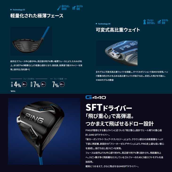 PING 【予約】【在庫品即納】ピン G440 ドライバー SFT DRIVER 9 PING 【予約】【在庫品即納】ピン G440 ドライバー SFT DRIVER 9